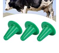 UPALDHOU La Tetina de Alimentación de Terneros de Plástico Seguro Evita La Cruz para La Máquina de Ordeño Verde 3 Piezas (GREEN)