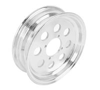 UPALDHOU Llanta de Rueda Delantera de Motocicleta de 10 Pulgadas, Aleación de Aluminio de Alta Dureza, Pulido Fino con Revestimiento Inoxidable y Diseño Hueco, para Mini Motocicleta