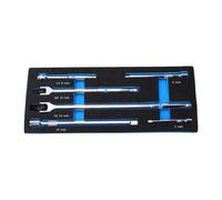 UPALDHOU Llave de Tubo con Accionamiento de 3/8 pulg., 1/2 pulg., 1/4 | Cabezal Giratorio de 180°, Acero Al Cromo Vanadio
