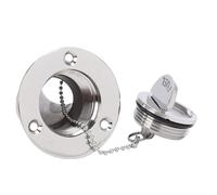 UPALDHOU Llenado de Cubierta de para Barcos, Cuello de Llenado de de Acero Inoxidable de 1,5 Pulgadas y 38 Mm con Tapa sin Llave para Barcos Marinos, Yates, Camiones, Tractores