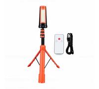 UPALDHOU Luz de Camping, Luz de Trabajo de 9000 MAh con Soporte de Trípode Ajustable, Base Magnética para Acampar Al Aire, Trabajo en Garaje (ORANGE)