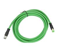 UPALDHOU M12 a RJ45 Cable 5m Ethernet Industrial | IP67 a prueba de agua, cubierta de PUR, codificación D M12 de 4 pines, automatización de fábrica, enlace de bus de campo