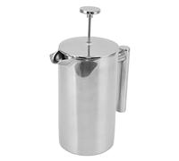 UPALDHOU Maché de café Impreso Francés 304 Tot de Doble Pared de Acero de Acero Inoxidable con Pantalla de Filtro de C el Elaborado a Mano para té de té Suelto de Espuma de Leche, Portátil (350ML)