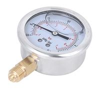 UPALDHOU Manómetro Radial Profesional de Acero Inoxidable Preciso para Medición de Presión, Fácil de Instalar, para Herramienta Industrial 1/4BSP Y60 para Maquinaria, Petróleo, Industria Química,