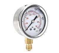 UPALDHOU Manómetro Radial Resistente y Duradero 700bar 1/4BSP Y60 para Metalurgia, Minería y Energía Eléctrica, Acero Inoxidable