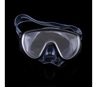UPALDHOU Máscara de Buceo de Vidrio Templado para Adultos, Azul Amarillo | Diseño de purga de tubo semiseco Boquilla de silicona líquida Correa para la cabeza de ajuste rápido Lente de dureza 9H