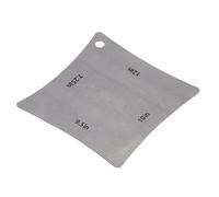 UPALDHOU Medidor de Radio de Diapasón de Guitarra, Herramienta de Medición de Acero Inoxidable, Precisa 4 en 1 para Configuración de Ukelele Banjo de Guitarra