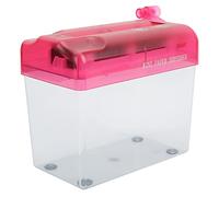 UPALDHOU Mini Trituradora de Estructura Compacta para Oficina y Escuela, Trituradora Manual Transparente Totalmente Práctica para Uso Doméstico