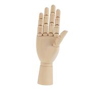 UPALDHOU Modelo de Mano de Madera Flexible para Artistas, Herramienta de Referencia para Escala y Sombreado Correctos, Dedos y Muñeca Conectados con Precisión para Diferentes Gestos (mano derecha de