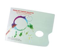 UPALDHOU Paleta de Papel para Acuarela, Paleta de Papel Desechable de 30 Hojas, Suave y Resistente Al Agua, Adecuada para Artistas, Tamaño Compacto