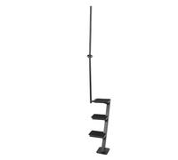 UPALDHOU Pasos para Remolque de Barcos, Construcción de Acero Al Carbono Resistente de 3 Escalones, Escalones de Embarque Antideslizantes con Asa, Ajuste Universal para la Mayoría de