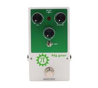 UPALDHOU Pedal Bass Fuzz Pedal de Efecto de bajo de Aluminio con Control de Tono de Mezcla Seca True Bypass 9V DC Stompbox Compacto para Práctica de bajo Grabación de Presentaciones en Vivo