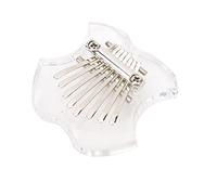 UPALDHOU Piano de Pulgar, Mini Arpa de Dedo Portátil Acrílica con 8 Teclas para Principiantes, Diseño Transparente, Ideal para Viajes y Accesorios de Coche
