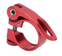 UPALDHOU Pila de Silla de Silla de Aluminio Rápido de 31.8 Mm, Pinza de Asiento de Bicicleta Ligera y Duradera para Conductores de Carreteras y Bicicletas de Montaña (rojo)