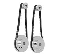 UPALDHOU Polea Loca de Correa de Distribución, Juego de Polea de Distribución 20 Dientes 60 Dientes Rueda Síncrona de Aluminio con Correa para Impresora 3D (5mm + 8mm)