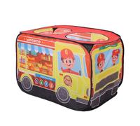 UPALDHOU Pop Up Tent, Niños Interiores Al Aire Niños Niñas Bebé Playhouse Juego De Juguete Casa De Bolas Plegado Abierto Instantáneo (Camión de Hamburguesas Rojo)