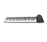 UPALDHOU Portable 49 Keys Roll Up Piano, 16 Tonos 10 Ritmos Teclado con Teclas de Acceso Rápido Funcionales para Niños, Práctica para Principiantes en Cualquier Lugar, Opción Ideal para Lecciones de