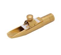UPALDHOU Portavoz de Saxofón Alto de Latón, Talla 6, Tono Mejorado y Respuesta Rápida con Límite para Jazz y Jugadores Clásicos