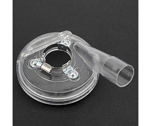 UPALDHOU Protector de Amoladora Angular Cubierta de Polvo 100mm | policarbonato transparente, cubierta antipolvo, borde frontal móvil, ajuste de disco de 80 a 100 mm