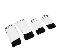 UPALDHOU Protector de Manos de Taekwondo, de PU con Protectores de Pies, Equipo de Entrenamiento Ajustable para Sparring, Kickboxing, Boxeo, Muay Thai (M)