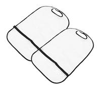 UPALDHOU Protector de Respaldo de Asiento para Coche, Paquete de 2 Alfombrillas Transparentes para Mantener Limpio el Vehículo, Camión, SUV