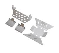 UPALDHOU RC Chassis Chassis Armor Plata DE SATRA PROTIector y Piezas DE Actualización DE la Protección Frontal para el Rastreador Axial SCX10 III 1/10 con Protección Mejorada DE la Construcción DE