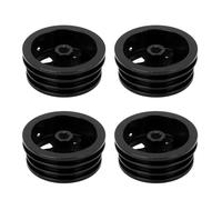 UPALDHOU RC Remo Car Rim 4 PCS ALEAY ALUMINUS CUTBOR DE Rueda Off Road para MN82 LC79 Camiones RC Crawler con un Diseño Estable DE Rendimiento Estable Resistente (Black)