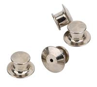 UPALDHOU Respaldos de Pasador de Solapa Fácil Instalación Operación de Seguridad para Cordones y Camisas 50 Piezas Latón Dorado 7 X 10 Mm (Champán)