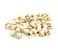 UPALDHOU Respaldos de Pasador de Solapa Fácil Instalación Operación de Seguridad para Cordones y Camisas 50 Piezas Latón Dorado 7 X 10 Mm (GOLD)