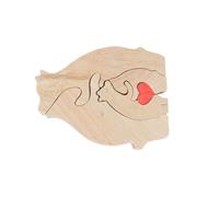 UPALDHOU Rompecabezas de Madera de Madera Personalizada Excelente Decoración de Arte para Madres para Niños Navidad, Material de Haya