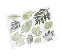 UPALDHOU Sello de Hoja Verde, Conjunto de Sellos para álbum de Recortes con Cuenta de Mano, Material de Goma Duradero para Sobres de Tarjetas de Felicitación