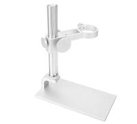 UPALDHOU Soporte Ajustable para Microscopio de Aleación de Aluminio para Soporte de Microscopio Electrónico Digital USB para Identificación, Mantenimiento y Pruebas de Joyas (White)