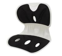 UPALDHOU Soporte Lumbar y para Espalda, Cojín de Corrección de Postura Sentada, Cojín de Asiento para Silla de Oficina con Forma de Pétalo de Tela Transpirable (Black)