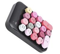 UPALDHOU Teclado Digital Inalámbrico Teclado 2.4 G Clave de Chocolate, Botón Silencioso para Entrada Silenciosa, 12 Meses de Duración de la Batería, Corrección de Texto Simple, Compatible con (Black)