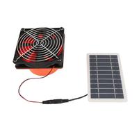 UPALDHOU Tilt Ventilativa del Panel Solar con Ventilador de Enfriamiento de Energía de Malla Protectora para Material de Silicio Monocristalino de RV de Invernadero