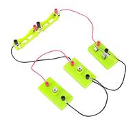 UPALDHOU Toy de Circuito Paralelo de la Serie Toy para, Herramienta de Aprendizaje para Física Educativa, Batería con 4 Lámparas e Interruptores, Grandes Cosas para Jardines de Infancia y (Circuito