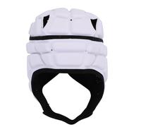 UPALDHOU UPALDHOU Casco de Fútbol con Bandera de Concha Suave, Casco de Rugby, Gorra Scrum para Jóvenes, Niños y Adultos (White) (White)
