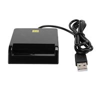 UPALDHOU USB Black Smart Card Reader para Windowslinux, Ideal para el Portal ActivClientsaf, Adecuado para la Verificación de Identidad Digital, Reproductor de Chips CAC USB
