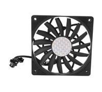 UPALDHOU Ventilador de Caja de Computadora de 120 -mm -mm PWM, 4 Pin PWM de Control de Temperatura Inteligente Ventilador de PC para Trabajar Desde Casa Configuración (Black)