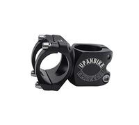 UPANBIKE 25,4 mm vástago de bicicleta de montaña 28,6 mm 32 mm vástago de aleación de aluminio vástago corto para bicicleta de carretera MTB BMX (negro)