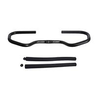 Upanbike - Manillar de mariposa con empuñadura de esponja para trekking, ciclismo, bicicleta de carretera (φ 25,4 mm 31,8 mm), color negro, tamaño 25.4mm Hanlebar+2 Sponge