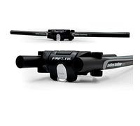 UPANBIKE Manillar plegable de aleación de aluminio para bicicleta, manillar plegable de liberación rápida, 31,8 mm/25,4 mm (negro y gris)