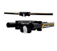 UPANBIKE Manillar plegable de bicicleta de aleación de aluminio Scooter Manillar de liberación rápida Barra plegable 31.8mm/25.4mm (Negro+Amarillo)