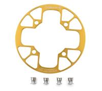 UPANBIKE Montain Bike Chainring Guard 104 BCD aleación de aluminio anillo protector para 32 ~ 34T 36 ~ 38T 40 ~ 42T piñones de plato (dorado, 36T ~ 38T)