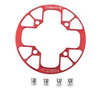 UPANBIKE Montain Bike Chainring Guard 104 BCD aleación de aluminio cadena anillo protector cubierta para 32 ~ 34T 36 ~ 38T 40 ~ 42T Chainring piñones (rojo, 32T ~ 34T)