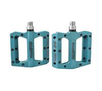 UPANBIKE - Pedales Planos de Fibra de Nylon (Poliamida) con 3 rodamientos sellados para MTB, Bicicleta de Carretera, 14,28 mm, Azul