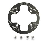 UPANBIKE Protector de Cadena de aleación de Aluminio para Bicicleta de montaña 104 BCD para piñones de Cadena de 36~38T