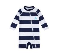 upandfast Traje de Baño para Niño con Rayas Dinámicas Anticloro - Bañador UV Manga Larga sin Capucha, Protección UPF 50+ y Cremallera Fácil 2-3T