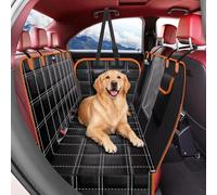 UPAWPIA Funda Coche Perro Impermeable Protector Coche Perros Asiento Trasero Resistente al Agua y a los Arañazos Cubre Asientos Coche Perro Ajuste Universal para la Mayoría de Turismos, Suv y Camiones