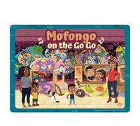 Upbounders Alma's Way Mofongo on The Go Go - Rompecabezas de madera de 48 piezas en bandeja de almacenamiento, rompecabezas de madera para niños a partir de 4 años, juego de comida y cultura